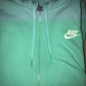 Teal Nike Jacket w/ Hoodie